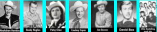 Hawkshaw Hawkins - Randy Hughes - Patsy Cline - Cowboy Copas - Jim Reeves - David Box - Otis Redding + Bar Kays